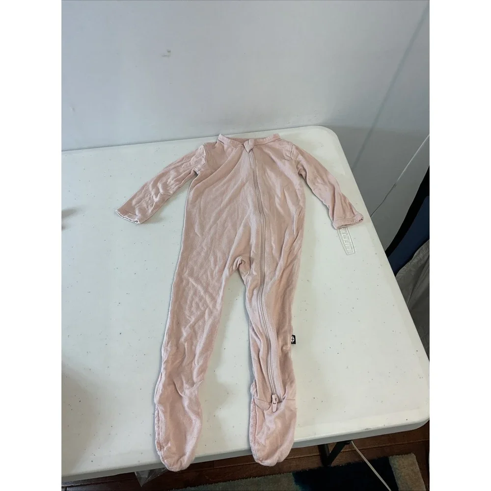 Lot of 4 Kyte bamboo zippy sleeper Solid Pink size 6-12‎ mos Bamboo Girls